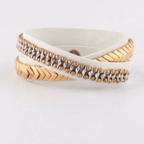 [Stella and Dot] Gilded Path Double Wrap bracelet - Picture 3 of 5